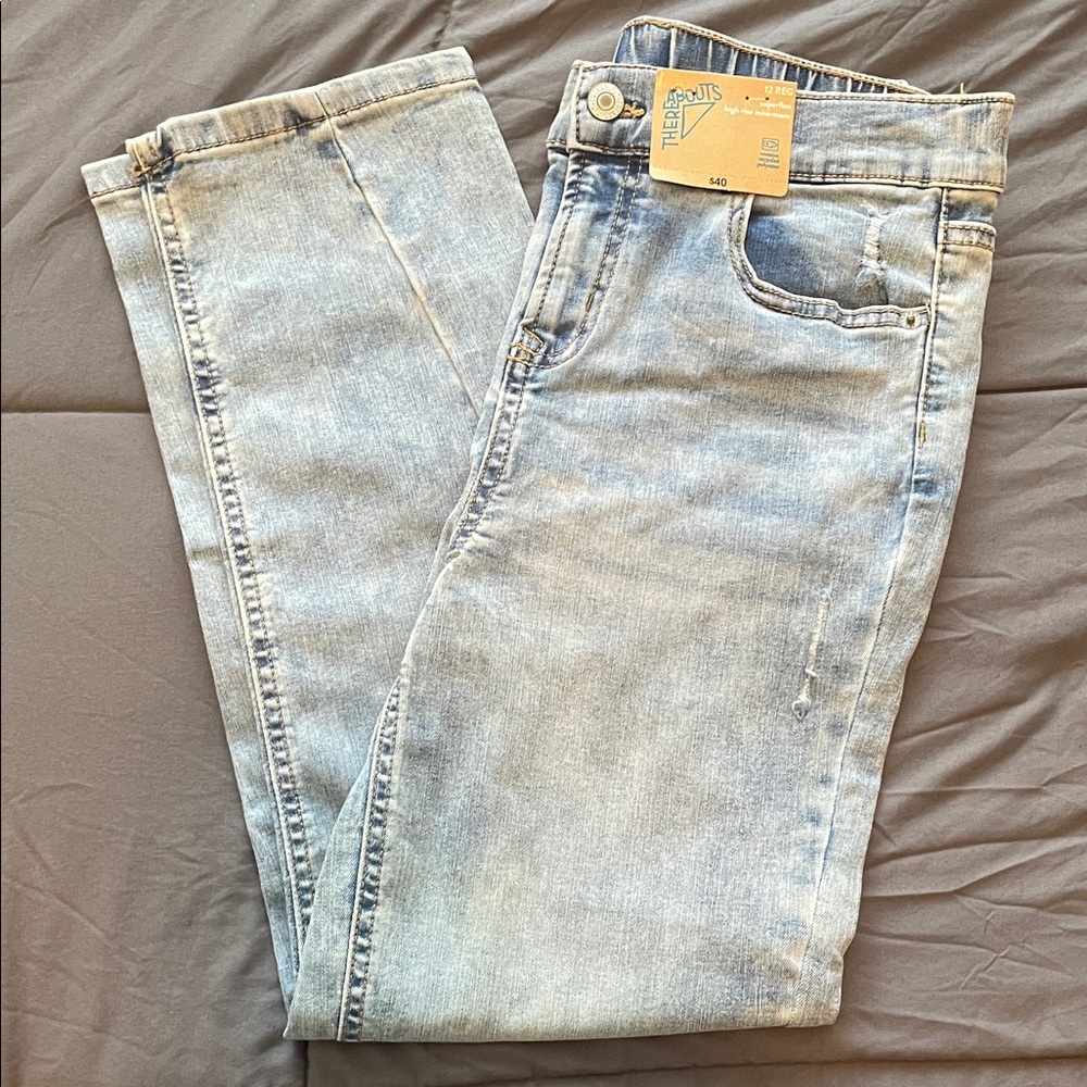 Thereabouts JCPenney Kids Boys Light Wash Jeans Size 12 Regular NWT